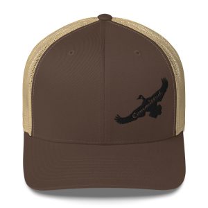 6 panel Black Logo Snap Back Hat